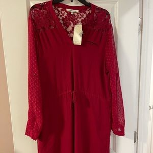 NWT Black Rainn tie waist dress